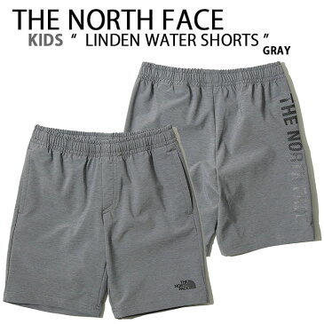 THE NORTH FACE ノースフェイス キッズ 水着 ウォーターパンツ K'S LINDEN WATER SHORTS ショートパンツ ウォーターショーツ ウォーターパンツ スポーツショーツ 水陸両用 グレー キッズ用 子供用 男の子 女の子 NS6NK06T【中古】未使用品