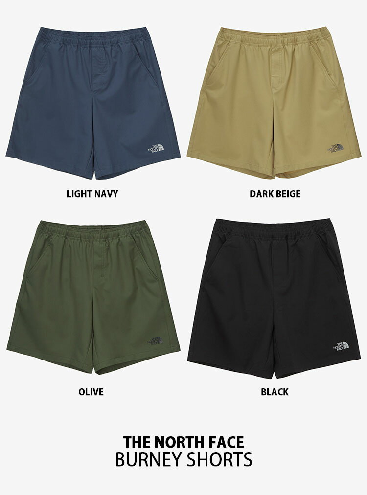 THE NORTH FACE ノースフェイス ショートパンツ BURNEY SHORTS バーニー パンツ ハーフパンツ 短パン イージーパンツ ボトムス トレーニングパンツ WHITELABEL ネイビー ベージュ オリーブ ブラック メンズ レディース NS6NN00J/K/L/M【中古】未使用品