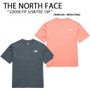 THE NORTH FACE ノースフェイス Tシャツ LOOSE FIT S/SR/TEE 1 SP ルーズフィット ドロップショルダー 半袖 ショートスリーブ ティーシャツ チャコール グレー ピンク メンズ レディース NI7UM17D NI7UM17G【中古】未使用品