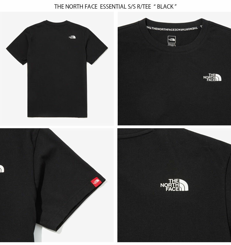 THE NORTH FACE ノースフェイス Tシャツ ESSENTIAL S/SR/TEE エッセンシャル ショートスリーブ ティーシャツ カットソー 半袖 ボックスロゴ ロゴ タグ ストリート メンズ レディース 男性用 女性用 NT7UN07A/B/C/D【中古】未使用品