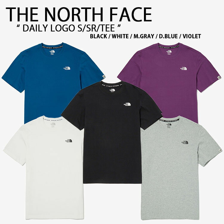 THE NORTH FACE ノースフェイス Tシャツ カットソー DAILY LOGO S/SR/TEE デイリーロゴ ボックスロゴ タグ 半袖 ショートスリーブ ティーシャツ ブラック グレー ホワイト ブルー パープル メンズ レディース NT7UN15J/K/L/M/N【中古】未使用品