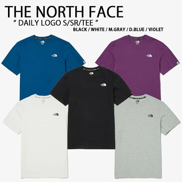 THE NORTH FACE ノースフェイス Tシャツ カットソー DAILY LOGO S/SR/TEE デイリーロゴ ボックスロゴ タグ 半袖 ショートスリーブ ティーシャツ ブラック グレー ホワイト ブルー パープル メンズ レディース NT7UN15J/K/L/M/N【中古】未使用品