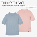 THE NORTH FACE ノースフェイス レディース ニット W 039 S COZY WOOL S/S TURTLENECK ウィメンズ コージー ウール ショートスリーブ タートルネック 半袖 サマーニット セーター ロゴ 女性用 NT7XN30A/B【中古】未使用品