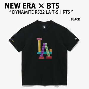 NEW ERA ニューエラ BTS コラボ DYNAMITE RS22 LOSDOD BLACK ダイナマイト ロサンゼルスロジャース ショートスリーブ 半袖 カットソー クルーネック ブラック メンズ レディース 13276914【中古】未使用品