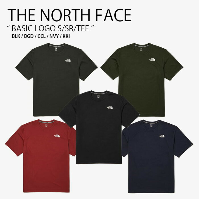 THE NORTH FACE ノースフェイス Tシャツ BASIC LOGO S/S R/TEE ベーシック ロゴ ショートスリーブ ティーシャツ 半袖 カットソー ブラック レッド ネイビー カーキ メンズ レディース 男性用 女性用 男女共用 NI7UN44A/B/C/D/E【中古】未使用品