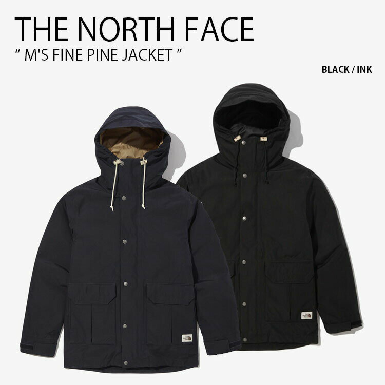 THE NORTH FACE ノースフェイス マウンテンジャケット M'S FINE PINE JACKET ファイン パイン ジャケット マウンテンパーカー フーディ 2way ストリート ブラック メンズ レディース NJ2YM50A/B【中古】未使用品