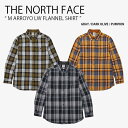 THE NORTH FACE ノースフェイス ネルシャツ M ARROYO LW FLANNEL SHIRT アロヨ ライトウェイト フランネル シャツ 長袖 コットンシャツ チェック柄 ストリート カジュアル グレー オリーブ オレンジ NH8LN70A/B/C【中古】未使用品