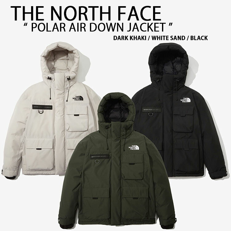 楽天セレクトショップ a-cloTHE NORTH FACE ノースフェイス ダウンジャケット POLAR AIR DOWN JACKET ダウン ジャケット ショートダウン フード フード付き KHAKI BEIGE BLACK カーキ ベージュ ブラック NJ1DN66A/B/C【中古】未使用品