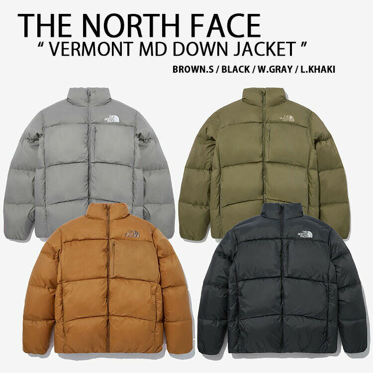 THE NORTH FACE ノースフェイス ダウンジャケット VERMONT MD DOWN JACKET ダウン ジャケット ショートダウン ベーシック シンプル BLACK BROWN CAMEL GRAY KHAKI メンズ レディース NJ1DN68A/B/C/D未使用品