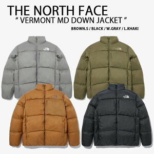 THE NORTH FACE ノースフェイス ダウンジャケット VERMONT MD DOWN JACKET ダウン ジャケット ショートダウン ベーシック シンプル BLACK BROWN CAMEL GRAY KHAKI メンズ レディース NJ1DN68A/B/C/D【中古】未使用品