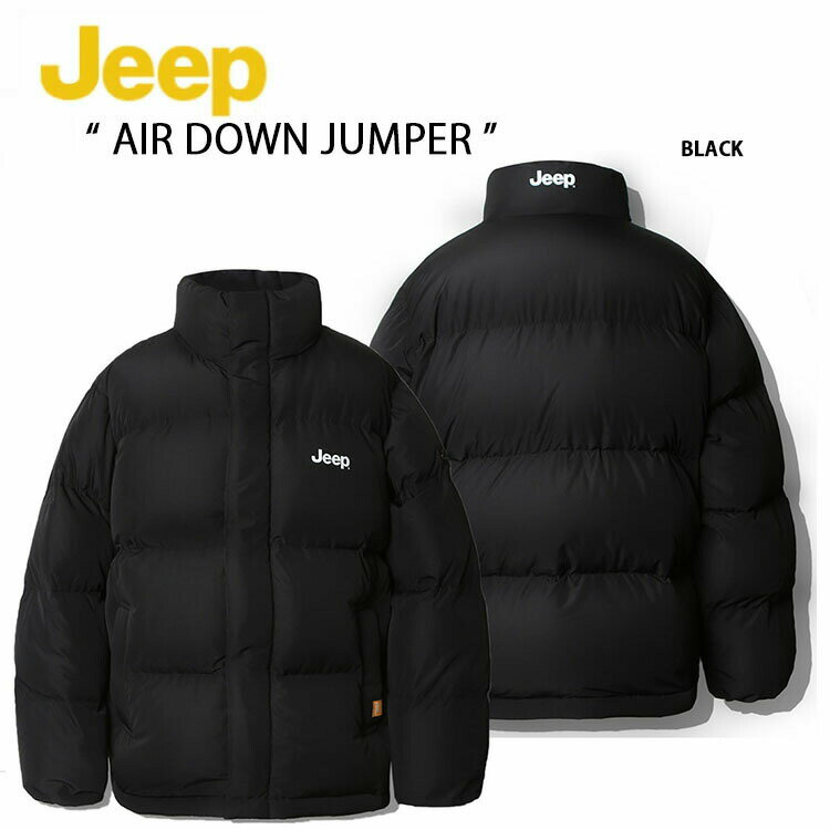 Jeep ジープ ダウンジャケット AIR DOWN JUMPER ダウン ジャケット スタンドネック ショートダウン BLACK カジュアル ストリート ブラック メンズ レディース GM6JPU461BKのサムネイル