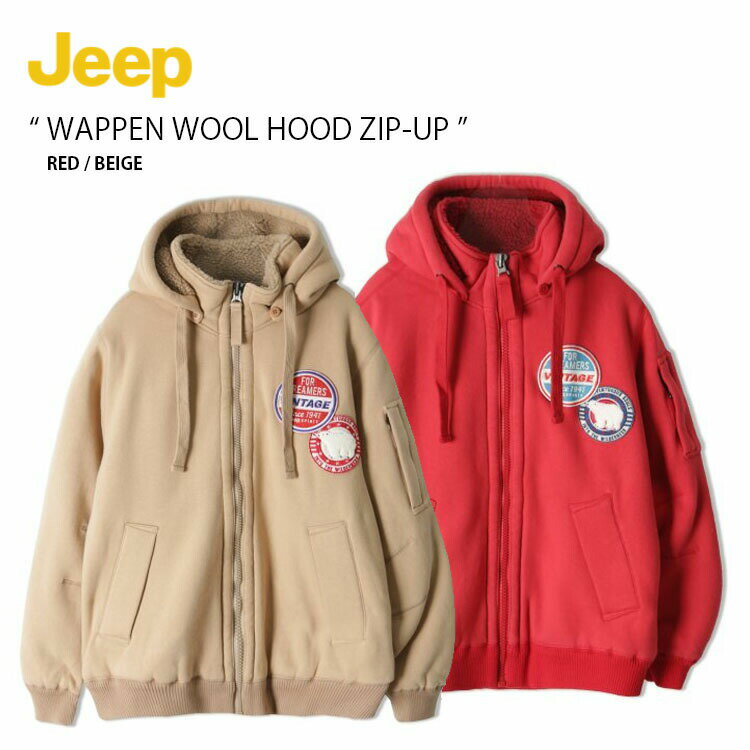 Jeep ボア襟パーカーサイドラインストリートメタルボタン jeep-jk4tzu515.jpg
