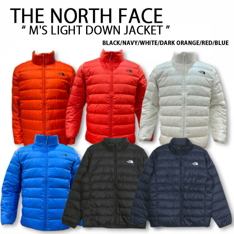 THE NORTH FACE ノースフェイス ダウンジャケット M'S LIGHT DOWN JACKET ライトダウンジャケット BLACK NAVY WHITE DARK ORANGE RED BLUE メンズ レディース NJ1DM52A/B/C/D/E/F未使用品