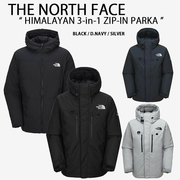 THE NORTH FACE ノースフェイス ダウンジャケット HIMALAYAN ZIP-IN PARKA ヒマラヤン ダウン パーカー BLACK DARK...