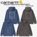 CARHARTT カーハート パーカー HOODED VERSE PATCH SWEATSHIRT フーディー スウェットパーカー GRAY BLUE ペイズリー柄 バンダナ柄 メンズ レディース CA22FWSWHO【中古】未使用品