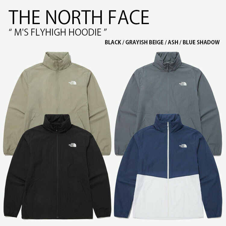 THE NORTH FACE ノースフェイス ナイロンジャケット M 039 S FLYHIGH HOODIE フライハイ フーディ ジャケット パーカー ロゴ カジュアル ストリート アウトドア ブラック ベージュ グレー ネイビー メンズ レディース 男性用 女性用 男女共用 NJ3LP00A/B/C/D【中古】未使用品