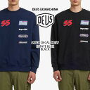 Deus Ex Machina デウスエクスマキナ ロンT MOTO DECAL CREW モト デカール クルーネック BLACK NAVY ロゴ シャツ カ...
