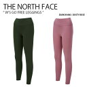 THE NORTH FACE ノースフェイス レディース レギンス W'S GO FREE LEGGINGS ゴー フリー レギンス ジムウェア ロゴ カジュアル ストリート トレーニング スポーツ ランニング カーキ ピンク 女性用 NF6KL81B/C【中古】未使用品