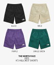 THE NORTH FACE ノースフェイス ショートパンツ K'S HILLCREST SHORTS ヒルクレスト ショーツ パンツ ウーブンパンツ 半ズボン ロゴ カジュアル ストリート ブラック ベージュ パープル グリーン 男の子 女の子 子供用 NS6NP01S/T/U/V【中古】未使用品 2