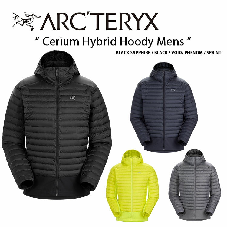 ARC'TERYX アークテリクス ダウンジャケット Cerium Hybrid Hoody Men's AJNSMX6376 X000006376 セリウム ハイブリッド フーディ フード メンズ 男性用【中古】未使用