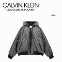 楽天セレクトショップ a-cloCalvin Klein カルバンクライン ジャケット LIQUID METAL POOPER CK リキッドメタルプーパー ロゴ METAL メタル メンズ J3240790GK【中古】未使用品