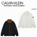 楽天セレクトショップ a-cloCalvin Klein カルバンクライン ジャケット REVERSIBLE SHERPA BOMBER BLACK IVORY CK リバーシブルシェルパーボンバー ブラック アイボリー メンズ 男性用 J324123 BEH/YBI【中古】未使用品