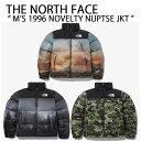 THE NORTH FACE ノースフェイス ダウンジャケット M 039 S 1996 NOVELTY NUPTSE JACKET ヌプシダウン フルプリント BLUE STONE BLACK FOREST KHAKI 迷彩 メンズ レディース NJ1DP76A/B/C【中古】未使用品