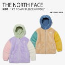 楽天セレクトショップ a-cloTHE NORTH FACE ノースフェイス キッズ フリースジャケット K'S COMFY FLEECE HOODIE コンフィ フリース フーディ ジャケット ジップアップ パーカー ロゴ カジュアル ストリート パープル ベージュ 男の子 女の子 子供用 NJ4FP52S/T【中古】未使用品