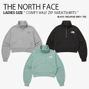 THE NORTH FACE ノースフェイス レディース スウェット COMFY HALF ZIP SWEATSHIRTS コンフィ ハーフ ジップ スウェット...