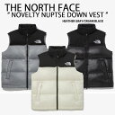 THE NORTH FACE ノースフェイス ダウンベスト NOVELTY NUPTSE DOWN VEST ダウン ベスト ヌプシダウン CREAM BLACK GRAY ツートンカラー メンズ レディース NV1DP50J/K/L【中古】未使用品