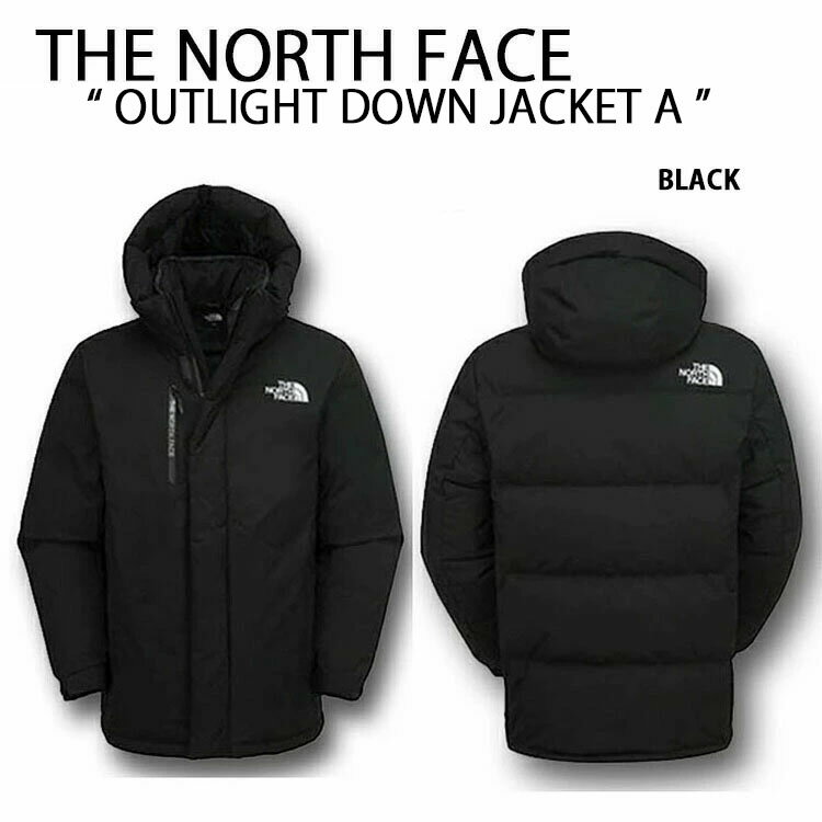 THE NORTH FACE ノースフェイス ダウンジャケット OUTLIGHT DOWN JACKET A BLACK アウトライト ダウン WHITELABEL ブラック メンズ レディース NJ1DN88A NJ1DP89A未使用品