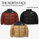 THE NORTH FACE ノースフェイス ダウンジャケット M 039 S 1996 ECO NUPTSE JACKET エコ ヌプシ ダウン ジャケット スタンドネック ハイネック レギュラーフィット ロゴ ブラック ベージュ レッド 男性用 女性用 メンズ レディース NJ1DN55A NJ1DP05A NJ1DP56A/B【中古】未使用品