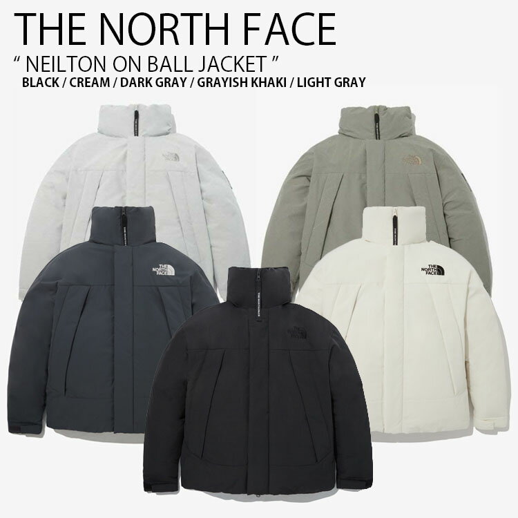 THE NORTH FACE ノースフェイス パディングジャケット NEILTON ON BALL JACKET ネイルトン オン ボール ジャケット フーディ ロゴ カジュアル ストリート ブラック アイボリー カーキ グレー WHITELABEL NJ3NP50J/K/L NJ3NN51J/L/M未使用品