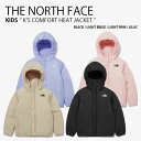 THE NORTH FACE ノースフェイス キッズ パディングジャケット K'S COMFORT HEAT JACKET コンフォート ヒート ジャケット ジップアップ フーディ パーカー スタンドネック ロゴ ブラック ベージュ ピンク パープル 男の子 女の子 子供用 NJ3NP56S/T/U/V【中古】未使用品