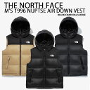 THE NORTH FACE ノースフェイス ダウンベスト M 039 S 1996 NUPTSE AIR DOWN VEST ヌプシ ベスト BLACK BEIGE CHARCOAL スタンドネック ロゴ カジュアル ストリート メンズ レディース NV1DQ50A/B/C【中古】未使用品