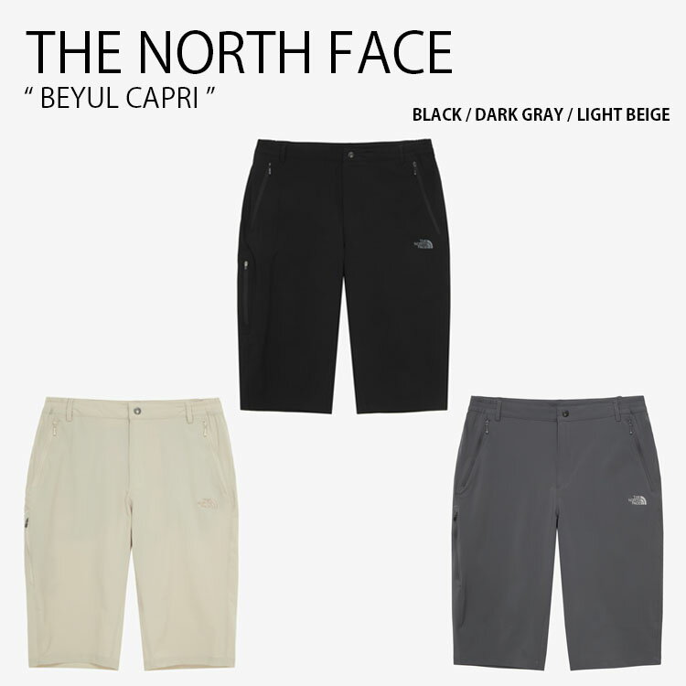 楽天セレクトショップ a-cloTHE NORTH FACE ノースフェイス カプリパンツ BEYUL CAPRI ベユル カプリ ショーツ パンツ ハーフパンツ 半ズボン ロゴ カジュアル ストリート アウトドア ブラック グレー ベージュ メンズ レディース 男性用 女性用 男女共用 NR6NQ00A/B/C【中古】未使用品
