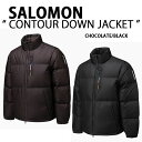 SALOMON サロモン ダウンジャケット CONTOUR DOWN JACKET レースフラッグ コントゥール ダウン ジャケット BLACK CHOCOLA...