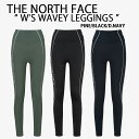 THE NORTH FACE ノースフェイス レディース レギンス ラッシュガード W'S WAVEY LEGGINGS UVカット 冷感素材 BLACK PI...