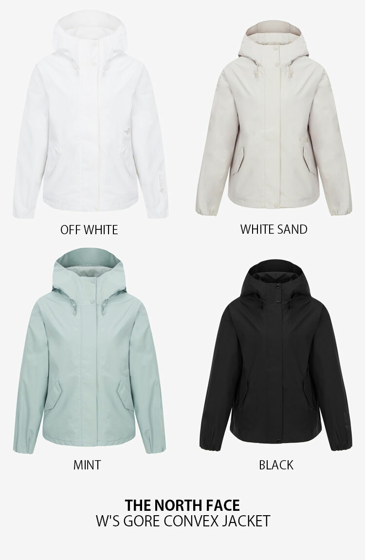 THE NORTH FACE ノースフェイス レディース マウンテンパーカー W'S GORE CONVEX JACKET ウィメンズ ゴア コンベックス ジャケット フーディ パーカー ロゴ カジュアル ストリート ホワイト ベージュ グリーン ブラック 女性用 NJ2WR30A/B/C/D【中古】未使用品