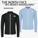 THE NORTH FACE ノースフェイス ラッシュガード M'S WAVEY RASHGUARD ジップアップラッシュガード UVカット 冷感素材 BLAC...