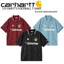 CARHARTT カーハート 半袖 T-シャツ S/S HARTT’S FOOTBALL T-SHIRT ショートスリーブ ハーツフットボールTシャツ BLAC...