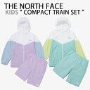 THE NORTH FACE ノースフェイス キッズ Tシャツ セットアップ ジャンパー ハーフパンツ K'S COMPACT TRAIN SET 接触冷感 ライトアウター キャンプウェア キッズジャケット パンツセット キッズ用 ジュニア用 子供用 NJ3LP05T/U【中古】未使用品