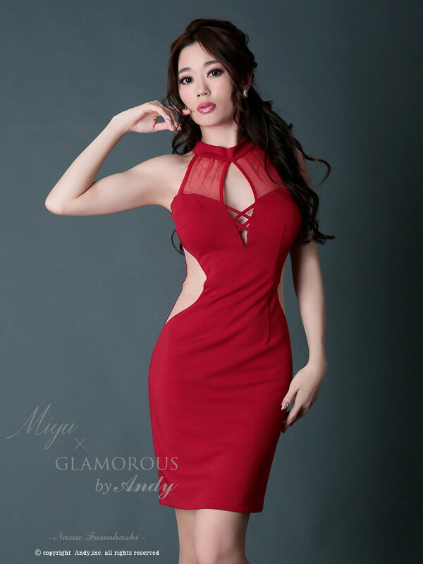 GLAMOROUS ドレス GMS-M450 ワンピース ミニドレス Andyドレス グラマラスドレス クラブ キャバ ドレス パーティードレス Miyu × GLAMOROUS by Andy 掲載商品のサムネイル