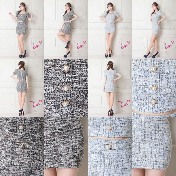 an ドレス AOC-3564 セットアップ ミニドレス Andyドレス アンドレス キャバクラ キャバ ドレス キャバドレス