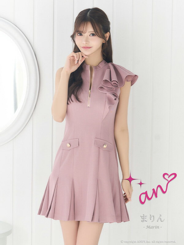 an ドレス AOC-3818 ワンピース ミニドレス Andyドレス アンドレス キャバクラ キャバ ドレス キャバドレス