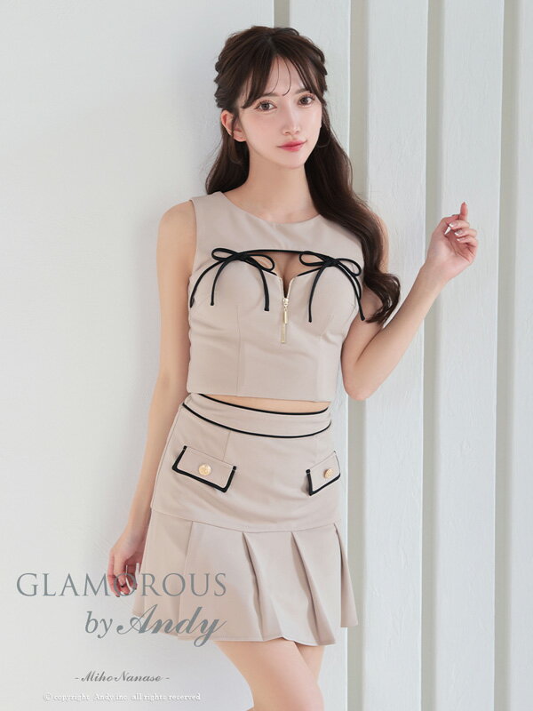 GLAMOROUS ドレス GMS-V853 セットアップ ミニドレス Andyドレス グラマラスドレス クラブ キャバ ドレス パーティードレス