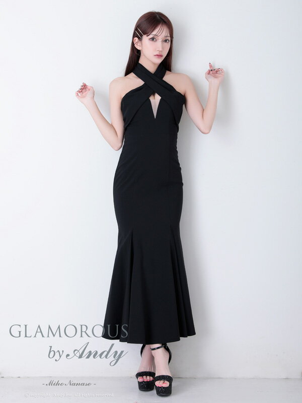 【美品】グラマラスby Andy マーメイドロングドレス Andy GLAMOROUS/アンディグラマラス】マーメイド/ ワンカラー