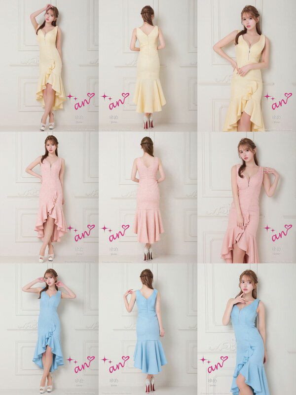 an ドレス AOC-4075 ワンピース ミニドレス Andyドレス アンドレス キャバクラ キャバ ドレス キャバドレス