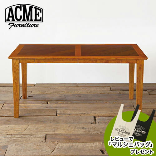 ACME Furnitureのレビューでマルシェバッグプレゼント   WARNER DINING TABLE STANDARD ワーナー ダイニングテーブル スタンダード 160cm テーブル　ダイニングテーブル インテリア テーブル デスク 机(テーブル)