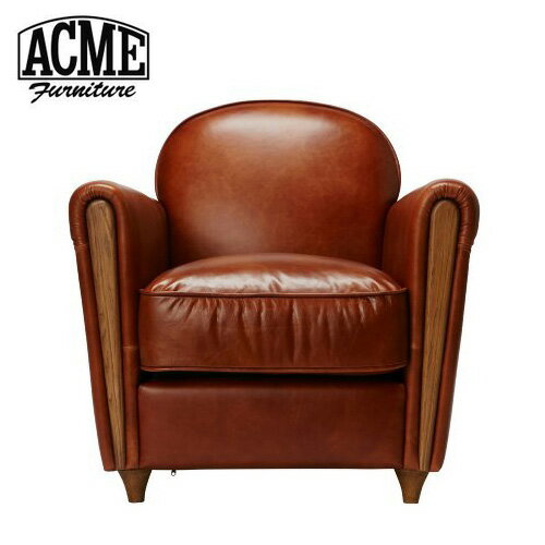ACME FurnitureのOAKS CLUB CHAIR SMOOTH LEATHER オーククラブチェア ソファ 1人掛け スムーレザー チェア ソファ 1人掛け 1P インテリア ソファ ソファー リラックスチェア(ソファ)